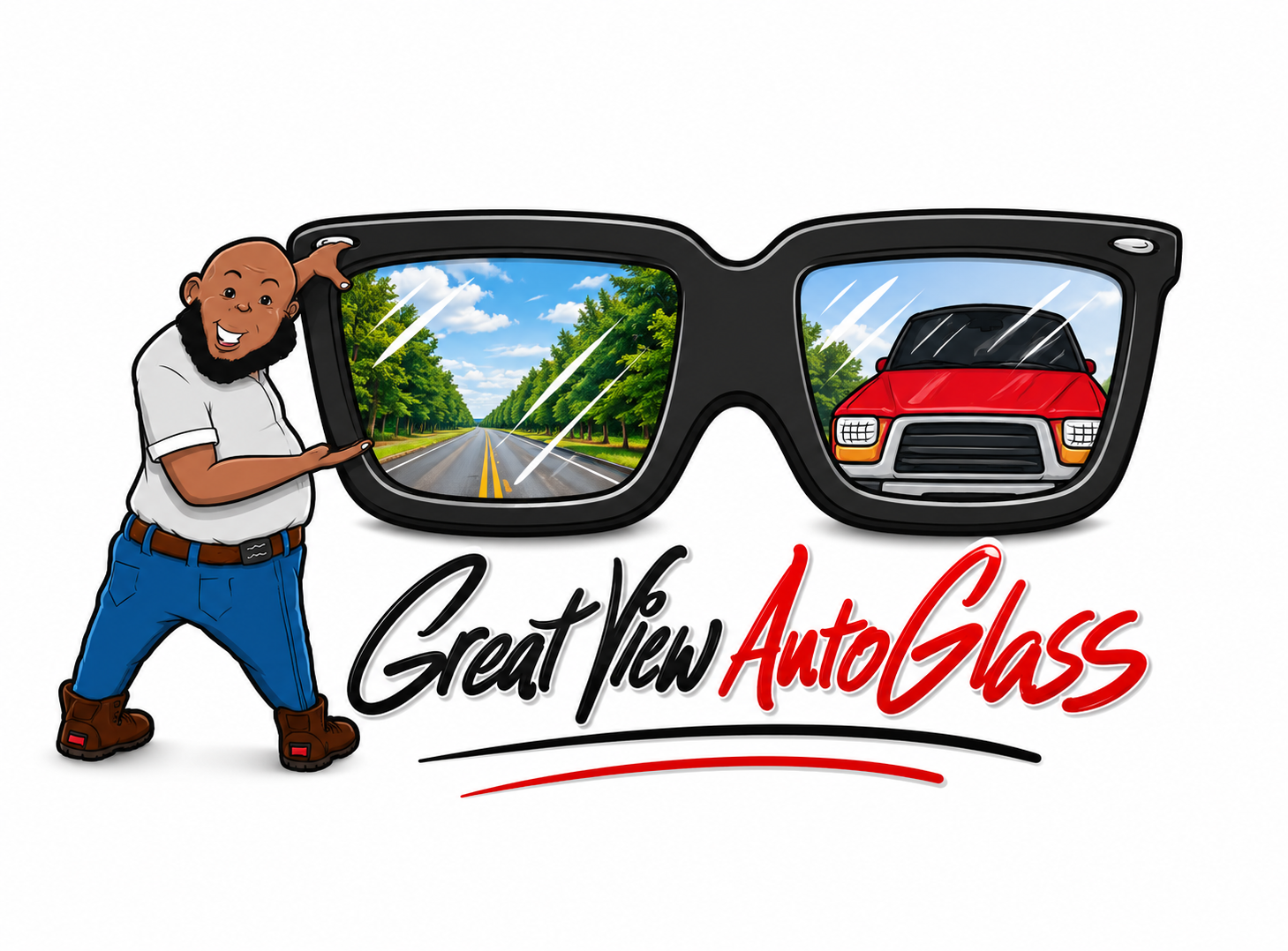 Great View Auto Glass mobile auto glass service logo